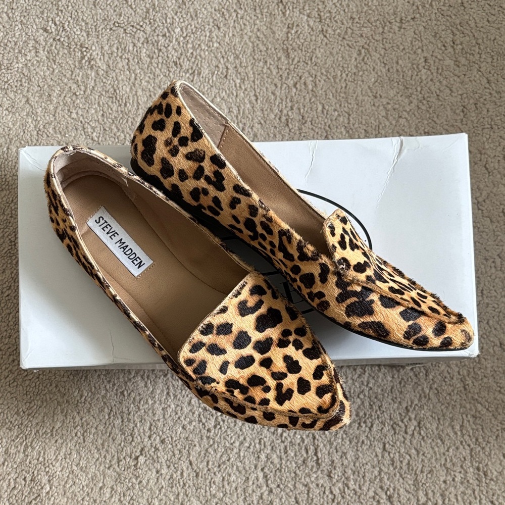Steve Madden Women’s Leopard Loafers